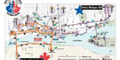 Detroit haritası maraton
