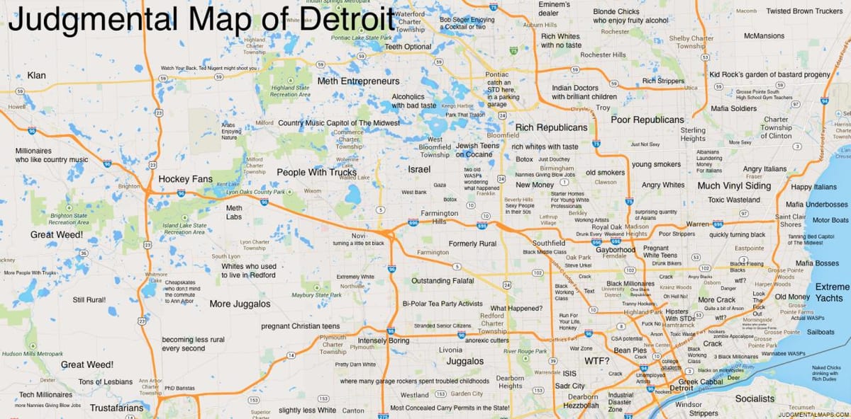 yargılayıcı harita Detroit