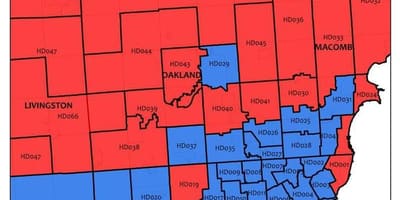 Detroit haritası alanı