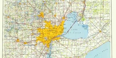 Bize haritada Detroit