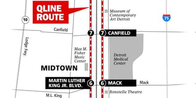 Detroit tramvay göster