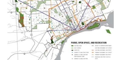 Detroit Parkı haritası